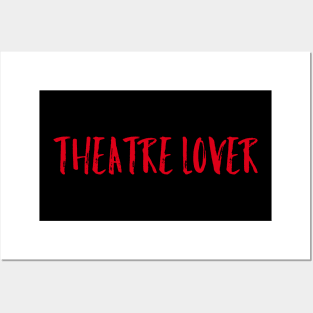 Theatre Lover Red Design Posters and Art